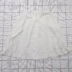 ◇ ⊂ GLOBAL WORK グローバルワーク シンプル フォーマル 長袖 プルオーバーブラウス サイズS ホワイト系 レディース E  【1508200020532】