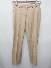 ◇ Θ　Φ UNITED ARROWS ユナイテッドアローズ センタープレス スラックス サイズ34 ベージュ レディース P  【1409250009228】