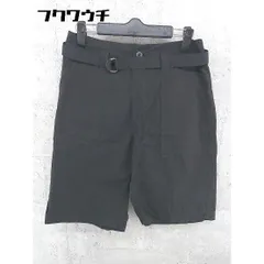 ◇ ◎ FRAMeWORK フレームワーク ウエストベルト付き ハーフ ショート パンツ サイズ36 ブラック レディース 【中古】 【1002802132322】のサムネイル