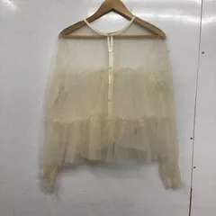 ROPE' PICNIC ロペピクニック カーディガン 長袖 GDK-14170-A チュールフリルカーディガン ノーカラー