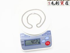 PT850 プラチナ キヘイ 喜平 ネックレス 2面 40.2g 2メン 白金 プラチナ PT 【中古】 ジュエリー