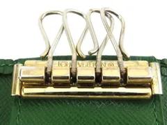 【最大30％OFF★ウィンターセール】ルイ ヴィトン キーケース 4連キーケース レディース メンズ ミュルティクレ4 エピ グリーン ゴールド エピレザー LOUIS VUITTON B1237