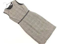 AULA AILA アウラアイラ ウール100% 千鳥柄 ワンピース size1/グレー ◇■ レディースのサムネイル