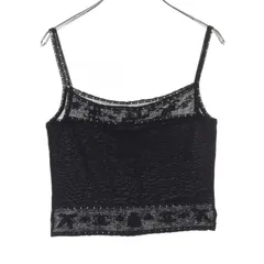 VINTAGE CHANEL ヴィンテージシャネル 98P ココマーク クロップタンクトップ キャミソール 38 - VINTAGE ECOLAND