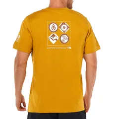 ノースフェイス Tシャツ The North Face HIMALAYAN BOTLLE SOURCE SS TEE メンズ バックプリント ショートスリーブ 半袖Tシャツ クルーネック Tシャツ カットソー 海外限定 ARROWWOOD YELLOW
