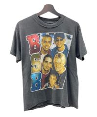 バンドTシャツ BAND-T 90's Backstreet Boys BSB バックストリート・ボーイズ ヴィンテージ 両面プリント 袖 シングル スミクロ 黒 サイズ表記なし Tシャツ プリント ブラック 104MT-313