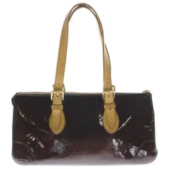 LOUIS VUITTON (ルイヴィトン) ヴェルニ ローズウッドアヴェニュー アマラント ハンドバッグ ミニバッグ ブラウン×ボルドー ゴールド金具 M93510