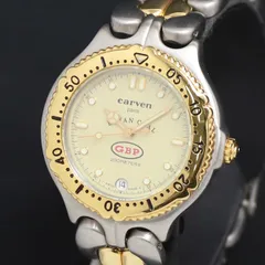 CARVEN カルヴェン ラウンド デイト レディース 腕時計 クォーツ 稼動品 Carven Paris レディース 腕時計 カルヴェン SWISS
