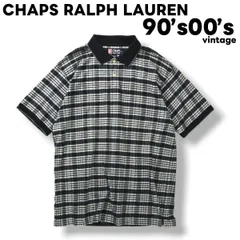 【ビッグシルエット】 90s00sヴィンテージ チャップス ラルフローレン CHAPS RALPH LAUREN チェック柄 半袖 ポロシャツ XL メンズ