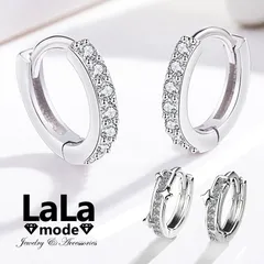 ピアス レディース メンズ フープピアス スター 星 リング CZダイヤモンド AAAA ジルコニア シルバー925 プラチナ コーティング仕上げ アレルギー対応 イヤリング 送料無料 韓国 ファッション プレゼント 人気 かわいい シンプル アクセサリー