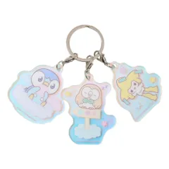 【メール便】ポケットモンスター キーホルダー オーロラアクリルキーホルダーセット ポケピース ポッチャマ モクロー ポケモン マリモクラフト コレクション雑貨 キャラクター グッズ 