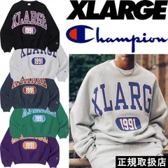 XLARGE エクストララージ XLARGE x Champion COLLEGE RAGLAN CREW NECK SWEAT 101224012027 公式 正規品 新品 送料無料