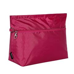 ピンク Feliote バッグインバッグ A4 大容量 インナーバッグ バッグ リュック トートバッグ ショルダーバッグ メンズ レディース 自立 補正 防犯 (ピンク)
