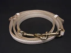 ■美品■ COACH コーチ レザー バッグ用 ショルダーストラップ 斜め掛け レディース ホワイト系 CB1224