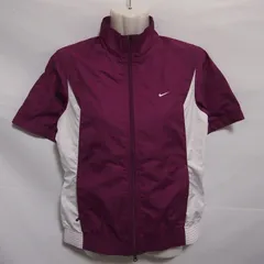 古着 レディースS ナイキ ゴルフウェア 裏メッシュ ウインドブレーカー 半袖