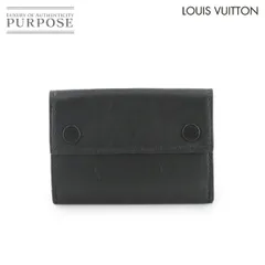 新品同様 ルイ ヴィトン LOUIS VUITTON モノグラム シャドウ ディスカバリー コンパクト ウォレット 三つ折り 財布 ブラック 90297663