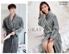 バスローブ グレー M-L メンズ レディース ふわふわ タオル地 ワンオペ 男女兼用 ガウン ルームウェア リラックス 着る毛布 ママ 子育て お風呂上がり 部屋着 あったか ギフト プレゼント 速乾 ロング マシュマロ バレンタイン エステ