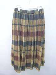 ◇ SM2 サマンサ モスモス ウエストゴム チェック ロング ギャザー フレア スカート サイズF マルチ レディース P  【1403110018078】