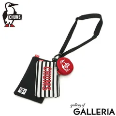 日本正規品 チャムス ポーチ 小物入れ メンズ レディース ブランド CHUMS ショルダー ストラップ 撥水 ミニショルダー 小銭入れ CH60-3625 BlackBorderxBK