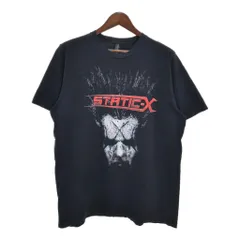 P976＊ Static X 半袖 プリント Tシャツ Mサイズ　ブラック 2025年最新】Static x シャツの人気アイテム - メルカリ