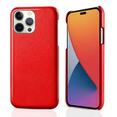 iPhone14 Pro Max ケース アイフォン14 プロマックス  レザー ハード ケース 【Color】 レッド