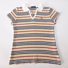 バーバリー ボーダー ポロシャツ ベージュ 160Aサイズ Burberry