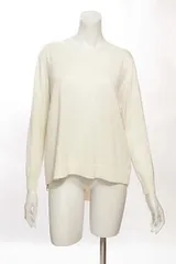 nano universe◆ナノユニバース　バックリボンレイヤードニットホワイト