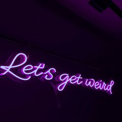 【定価50%OFF】let's get weird ☓ ネオンサイン / ネオン管 / ネオンライト / インテリア照明