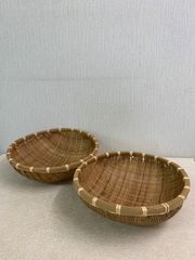 【フォロー割対象商品】竹ざる　竹籠　竹細工　2個セットＢ