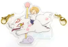 【中古】キーホルダー ニャンコ先生＆夏目貴志 アクリルチャーム 「一番くじ 夏目友人帳 ニャンコ先生とあやかし遊園地」 G賞