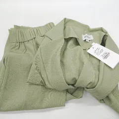 ◇ ⊂　◎ ●未使用● emi+ エミプラス セットアップ サイズL カーキ系 レディース E  【1503050026420】