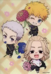 【中古】キャラカード 花垣武道＆三ツ谷隆＆佐野万次郎 「東京リベンジャーズ 渋谷ポップアップショップジャック2023 my flowers フェア in アニメイト トレーディングクリアカード my flowers」