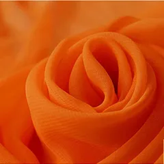 moonfarm 全16色 75D ソフト シフォン 生地 カラー 無地 手芸 布 約 5mx幅1.5m 薄手 柔軟 橙色( オレンジ(橙色))のサムネイル