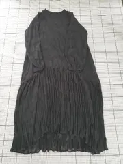 ◇ ⊂ Kastane カスタネ 花柄 シアー 長袖 ロング丈 シャツ ワンピース サイズ1 ブラック系 レディース E  【1509100083900】