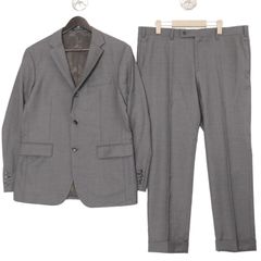40(L)✨TROTTER マッキントッシュ アンコンスーツセットアップ グレー
