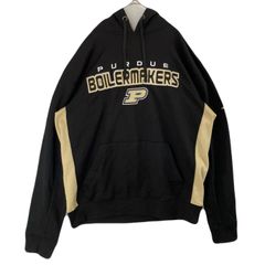 【海外規格L】古着　colosseum　スウェットパーカー　Purdue University　Boilermakers　刺繡ロゴ　カレッジ系