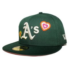 ニューエラ ベースボールキャップ 帽子 NEW ERA 59fifty メンズ レディース MLB オークランド アスレチックス 6 3/4-8 1/4