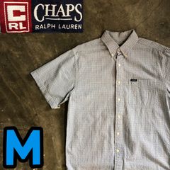 T6031 CHAPS Ralph Lauren 半袖シャツ　シアサッカー　古着