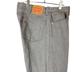 Levi'sリーバイス501デニムパンツカラーデニム灰色グレー赤タブボタンフライ44×30vintageヴィンテージ40117