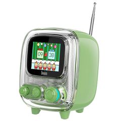 【新着商品】Divoom Tiivoo-2 レトロ Bluetooth スピーカー 付FM ラジオスピーカー 可愛い/ワイヤレス スピーカー 小型 おしゃれ/多機能オ ピクセルアート/時計/アルバムアップロードです/ホワイトノイズ/贈り物 Android/iP