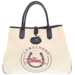 週末お値下げ❣️LONGCHAMP ロゾ トートバッグ キャンバス 保管袋付￼ ★ 週末お値下げ❣️LONGCHAMP ロゾ トートバッグ キャンバス 保管