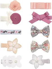 BIANHUAN ヘアクリップ ヘアピン ヘアアクセサリー 前髪クリップ 10点 4.5CM( カラフル,  4.5)