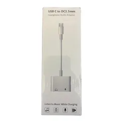 【新品未使用】USB C to DC3.5mm ヘッドフォンオーディオアダプター　0191-28