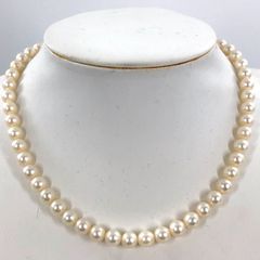 MIKIMOTO ミキモト パールネックレス 6.4mm-6.8mm レディースアクセサリー【OE-968】