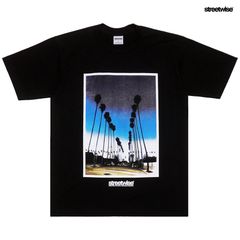 STREETWISE SUNSET Tシャツ【BLACK】 (L・XL・2XL)(ストリートワイズ 通販 服 メンズ 大きいサイズ 半袖 ショートスリーブ ヘビーウエイト 厚手)