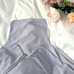 新品 シアー タートルカットソー タートルネック L グレー シアータートル