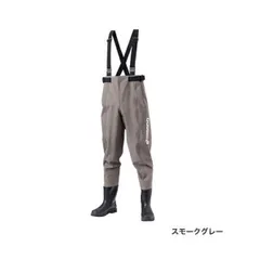 ≪'20年1月新商品！≫ シマノ ハイパーウェーダー(ウエストハイ・カットフェルトソール) FF-051T スモークグレー LOサイズのサムネイル