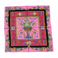 GIANNI VERSACE ジャンニヴェルサーチ 絹スカーフ ゼブラ ヒョウ柄