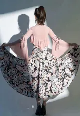 新品 未使用  新作 スタンダード向け練習着♪可愛いデザインで練習着にもダンスパーティにもオススメ！ 社交ダンスドレス ラテンダンス衣装 レッスンウェア ステージ衣装