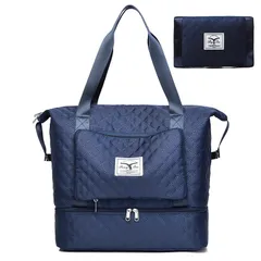 【新着商品】シューズポケット 収納 撥水 軽量 バッグ スポーツ 通勤 ジム 2way ネービー 旅行カバン 大容量 ゴルフ メンズ レディース トートバッグ ボストンバッグ